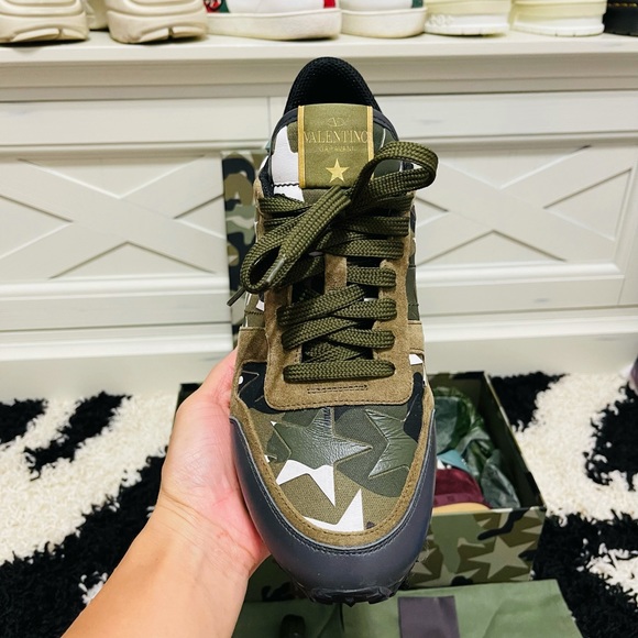 Limited Men Sz 9 (Euro Sz 42) Valentino Garavani Rockrunner Camo-star Multicolor - Picture 7 of 16